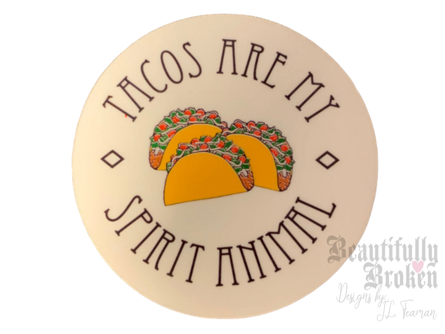 Taco themed funny vinyl stickers- 7 to choose from or get the whole set