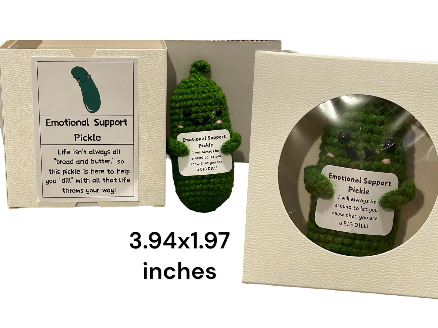 You’re a big dill pickle themed care package, pickle themed gift set, emotional support pickle, pickle stickers, pickle box set