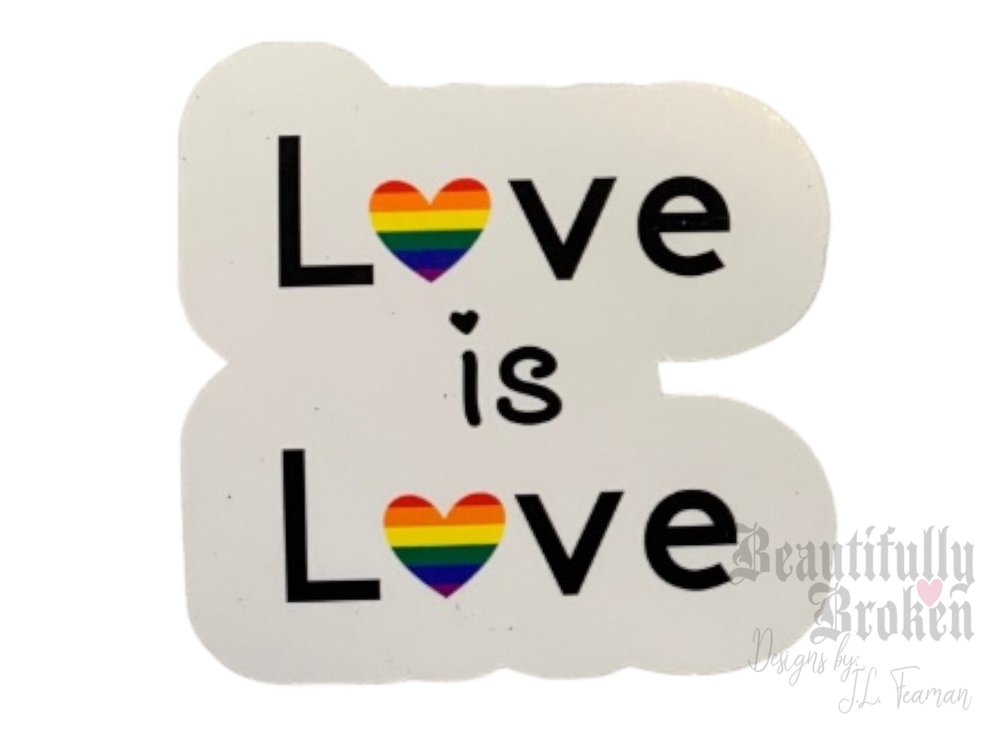 Love is Love Pride vinyl sticker- 2 styles to choose from