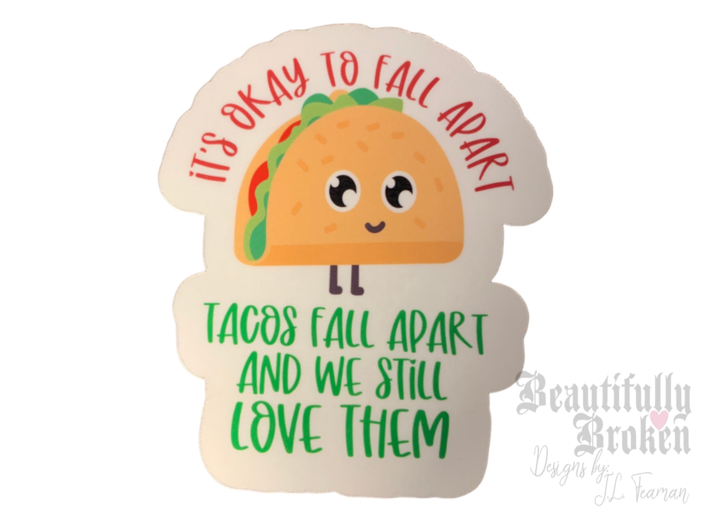 Taco themed funny vinyl stickers- 7 to choose from or get the whole set