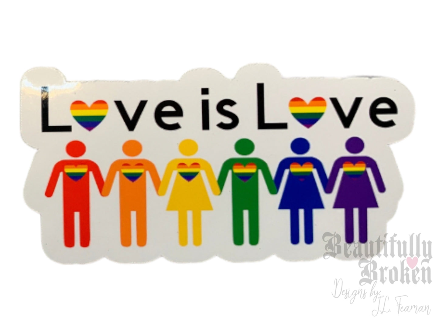 Love is Love Pride vinyl sticker- 2 styles to choose from