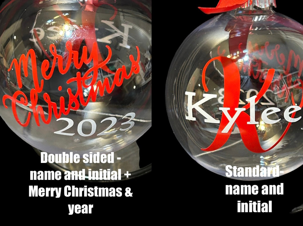 Personalized money ornament- creative way to give cash at Christmas! Money not included