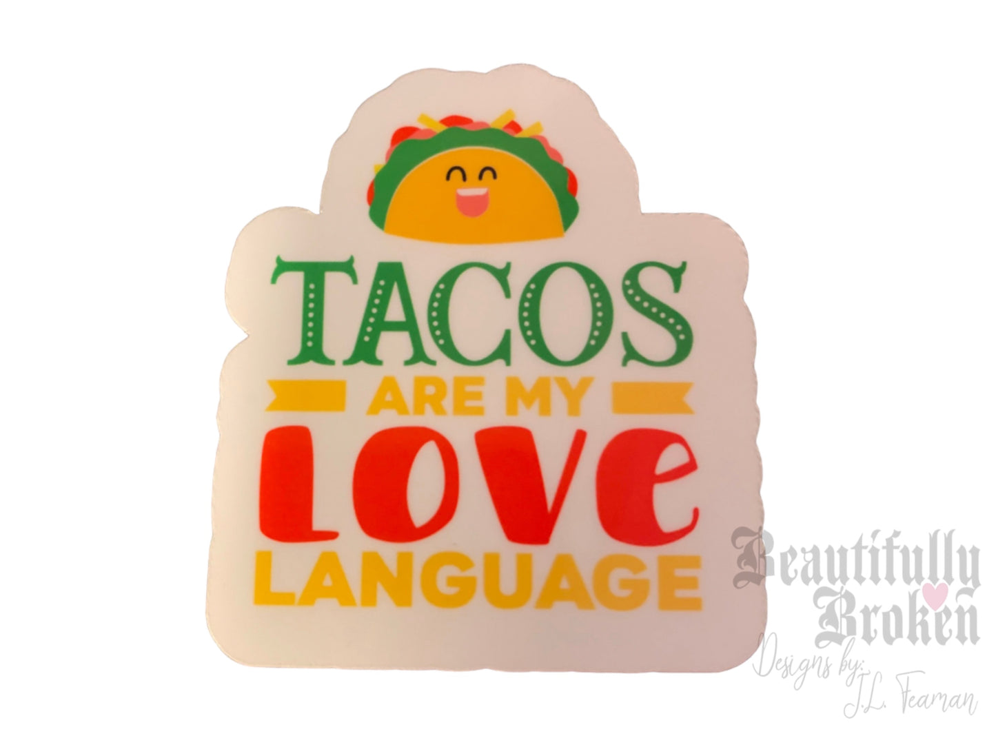 Taco themed funny vinyl stickers- 7 to choose from or get the whole set