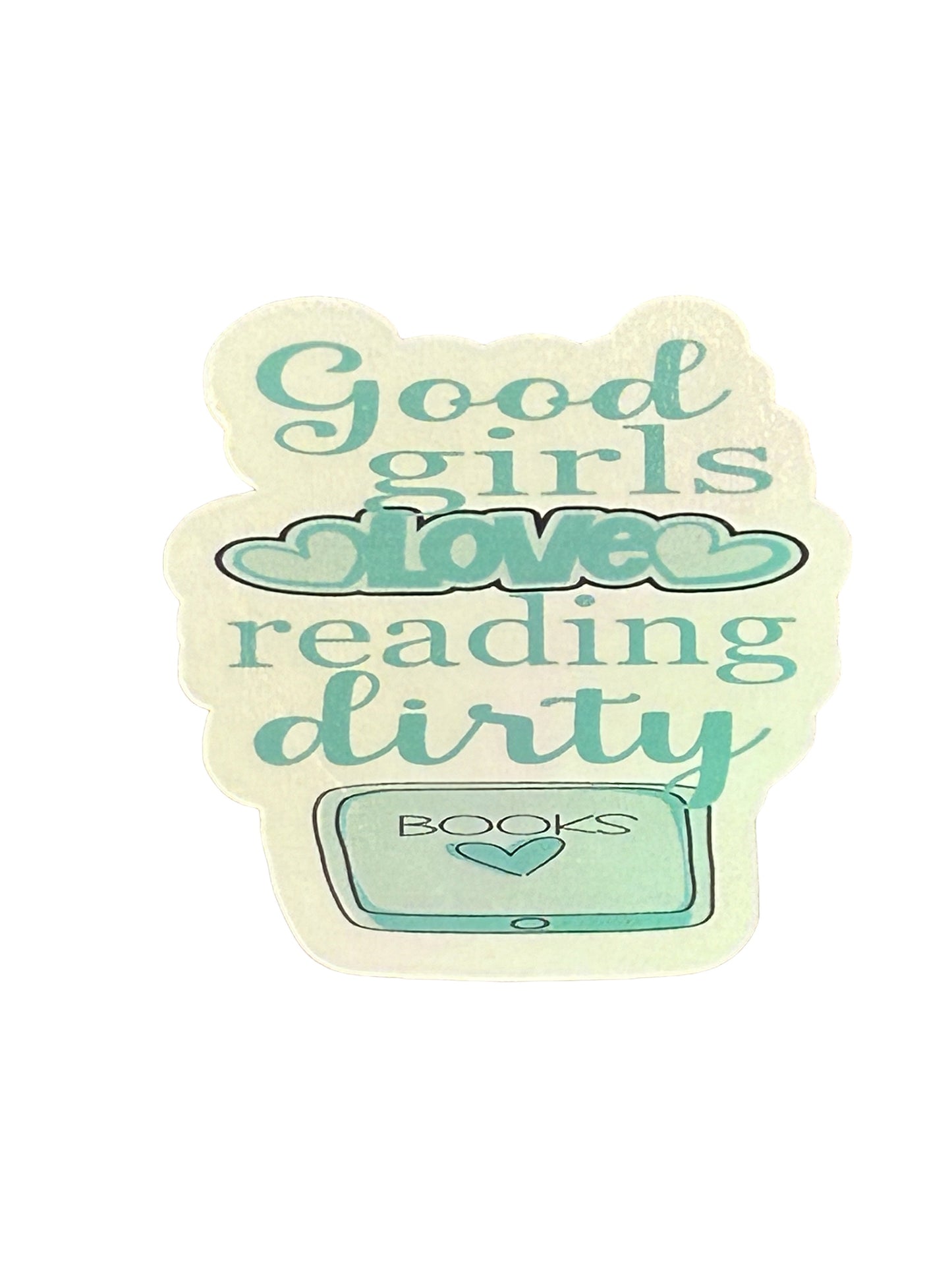 Good girls love reading dirty books care package, book box, with personalized book choice, mug, bookmark, sticker. Romance reader, smut, blind date with a book