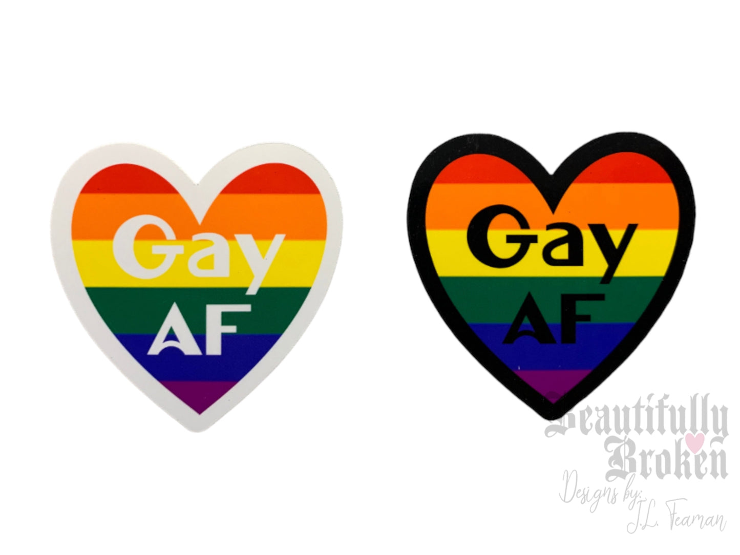 Gay AF Pride vinyl sticker - 2 options to select from