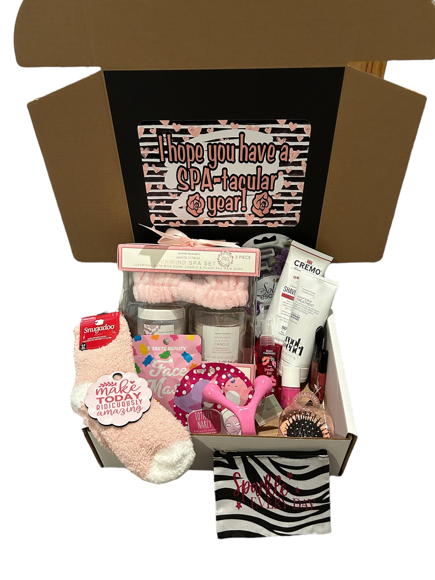 Have a SPA-tacular year college care package, gift set, teacher appreciation gift, beauty relaxation box gift set