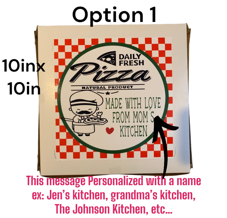 Personalized pizza box gift box -fun/creative money holder. Graduation money gift, pizza Christmas box, money card, care package, open when, college care package, teacher appreciation