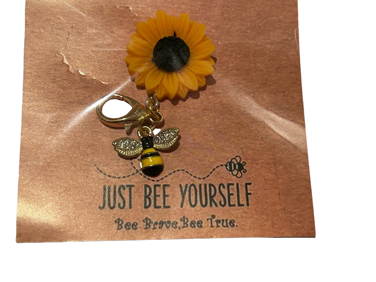 Bumblebee themed gift set, bee college care package, motivational final exam gift set, 4 gift tag messages to choose from, bee socks, bee charm, bee keychain, bee bag, Burt’s bees lip balm