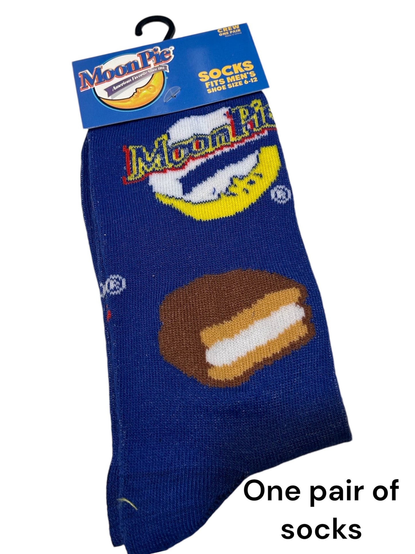 Moon Pie themed gift set. I love you to the moon and back. Motivational care package, college care package, final exam care package, moon pie socks, moon pie snack set