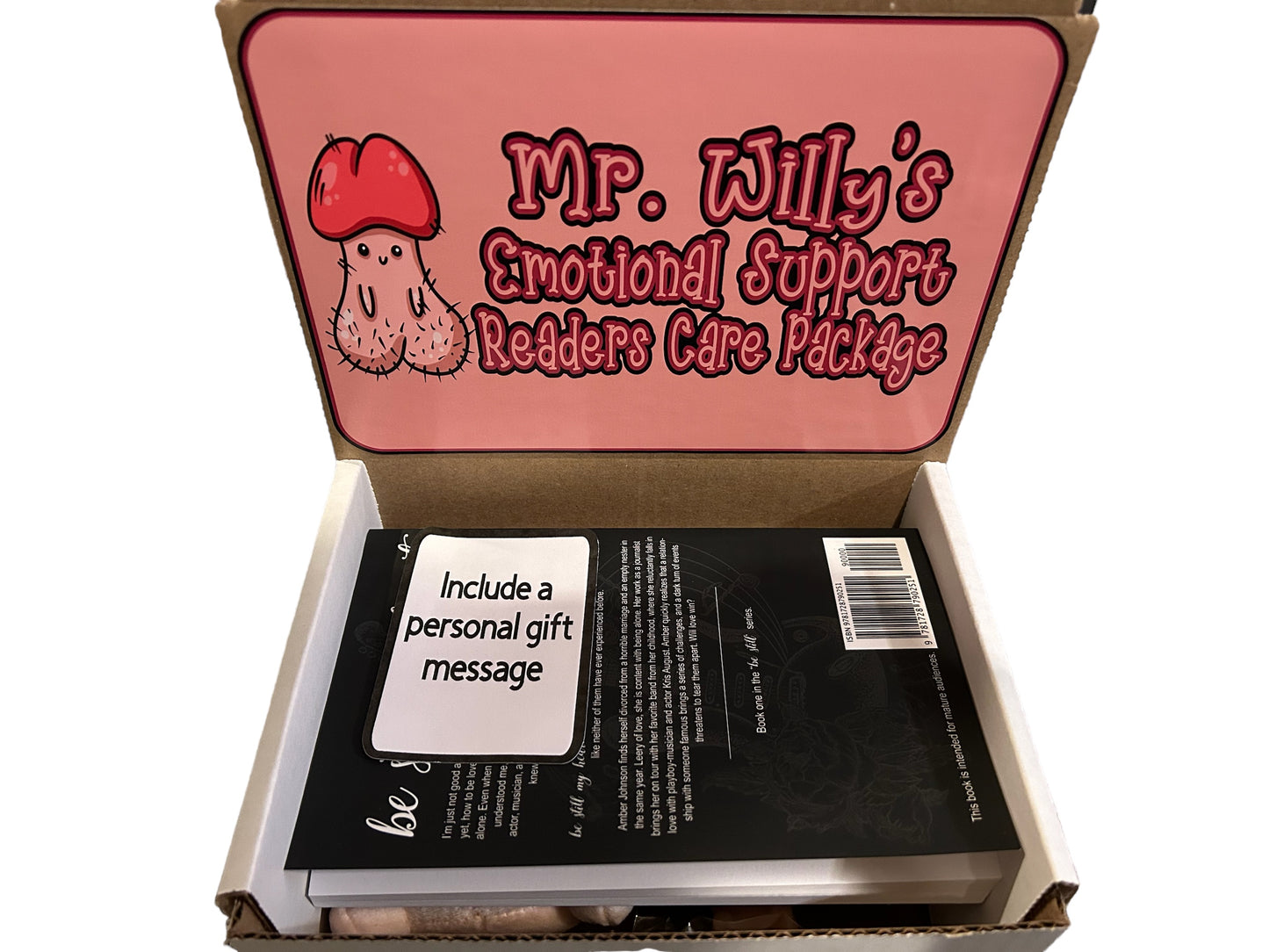 Mr. Willy Readers Care Package - Blind date with a book gift set, Mature, Penis theme gift set, 18+ choose your own book spicy readers box gift set