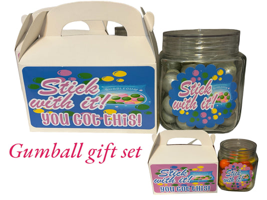 Jumbo Gum Ball gift set care package, collage student, final exam, gift for kids, gift for teens, motivational gift box