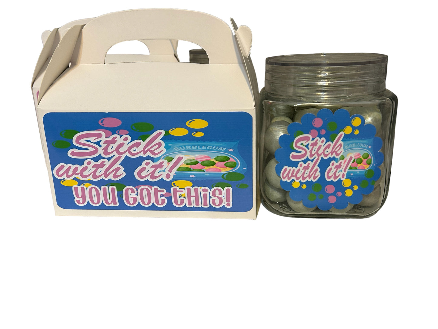 Jumbo Gum Ball gift set care package, collage student, final exam, gift for kids, gift for teens, motivational gift box