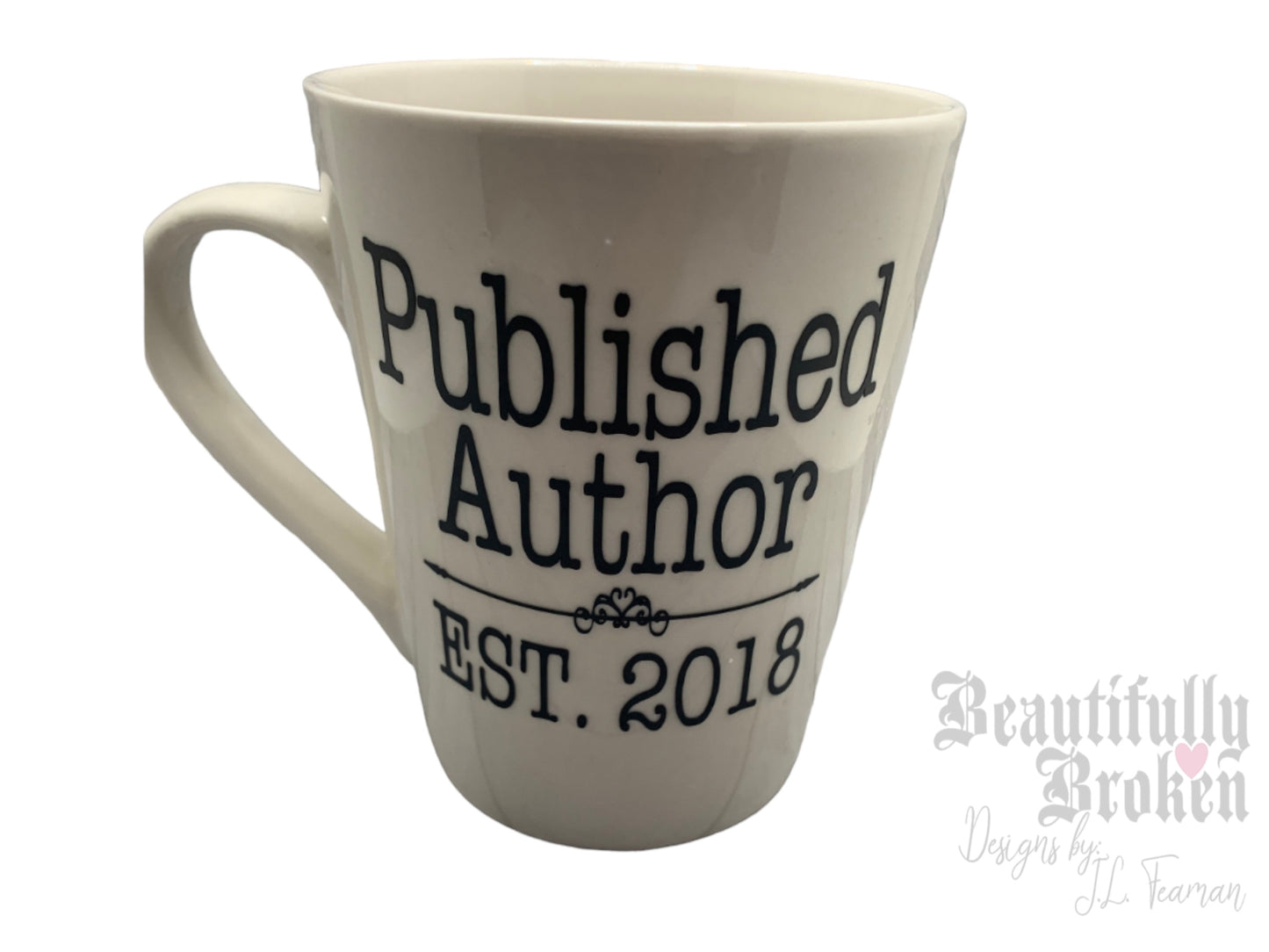 Published author mug with customized established year- celebrate this huge milestone- perfect gift for writers life