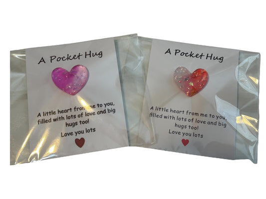 Pocket Hug, Heart pocket hug, open when, college care package add on, inspirational gift, small token of love,