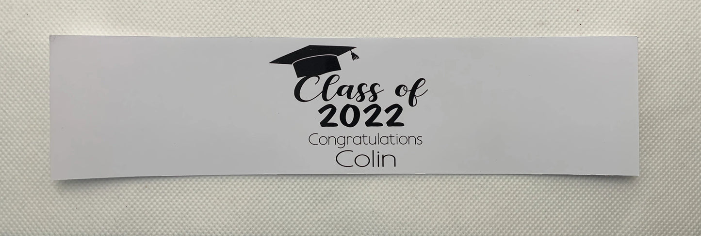 Personalized graduation party water bottle labels - class of 2023/2024- two colors to choose from