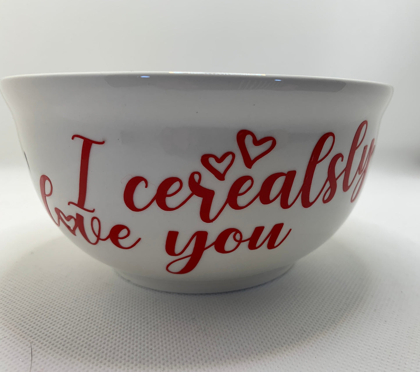 Personalized I cerealsly love you Valentines Day gift set/college care package- 2 colors to choose from. Gift box or bowl only