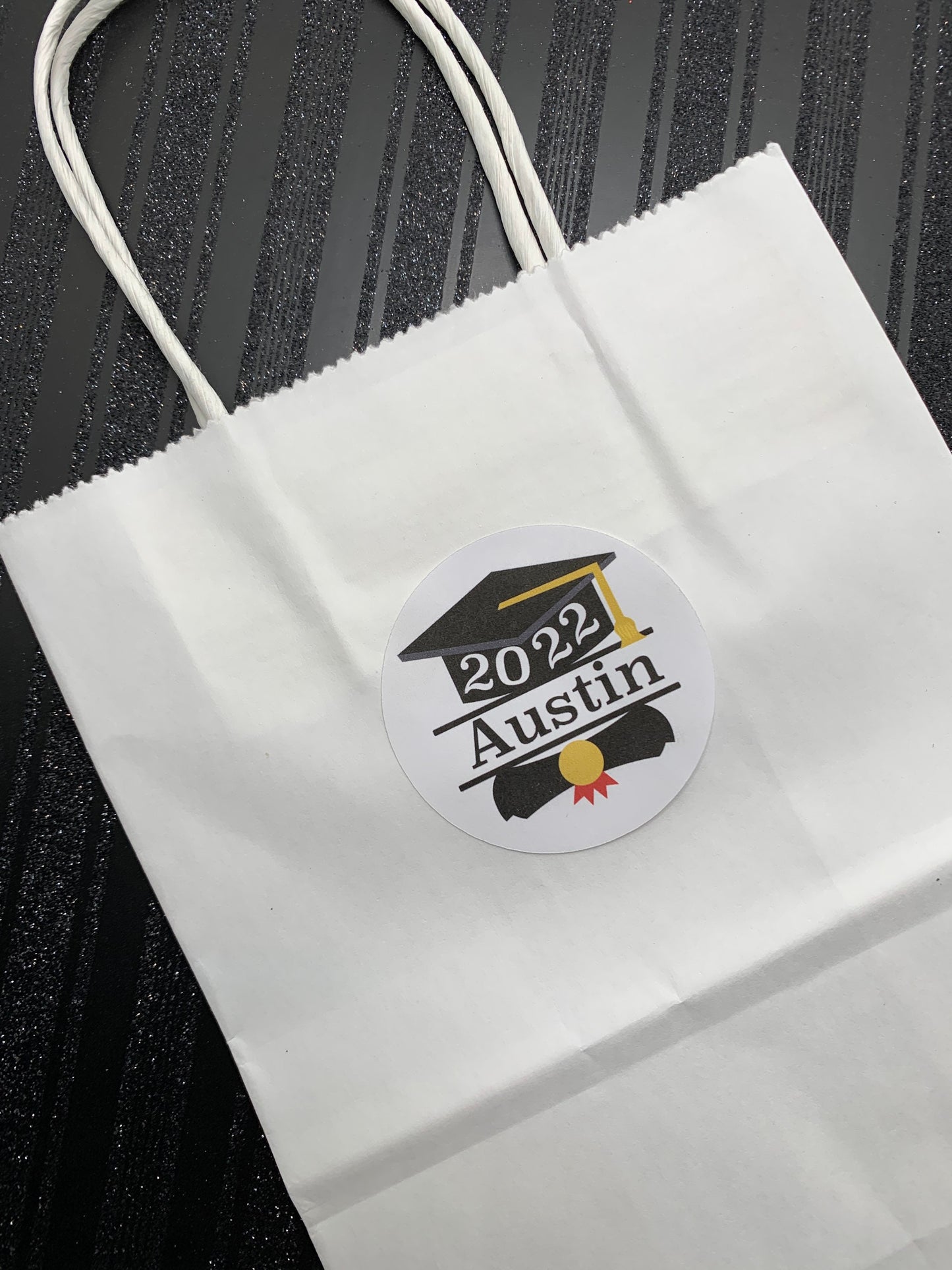 Graduation class of 2023/2024 personalized stickers for envelopes, candy, bags. 4 sizes to choose from