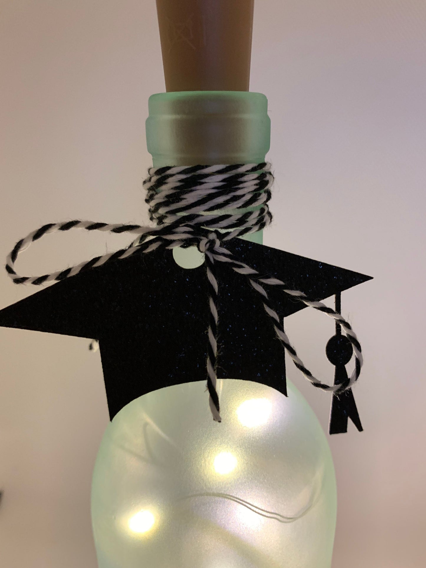 Personalized Graduation light up  wine bottle party decor, keepsake - class of 2023/ 2024