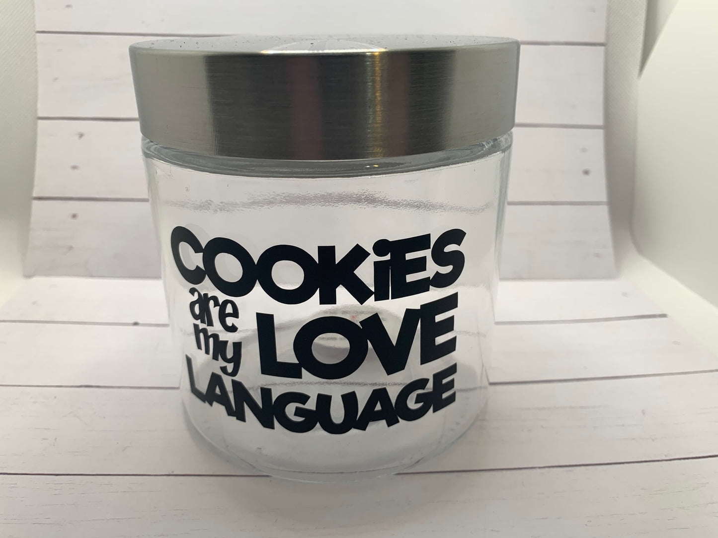 Cookies are my love language- cookie jar, kitchen decor, gift