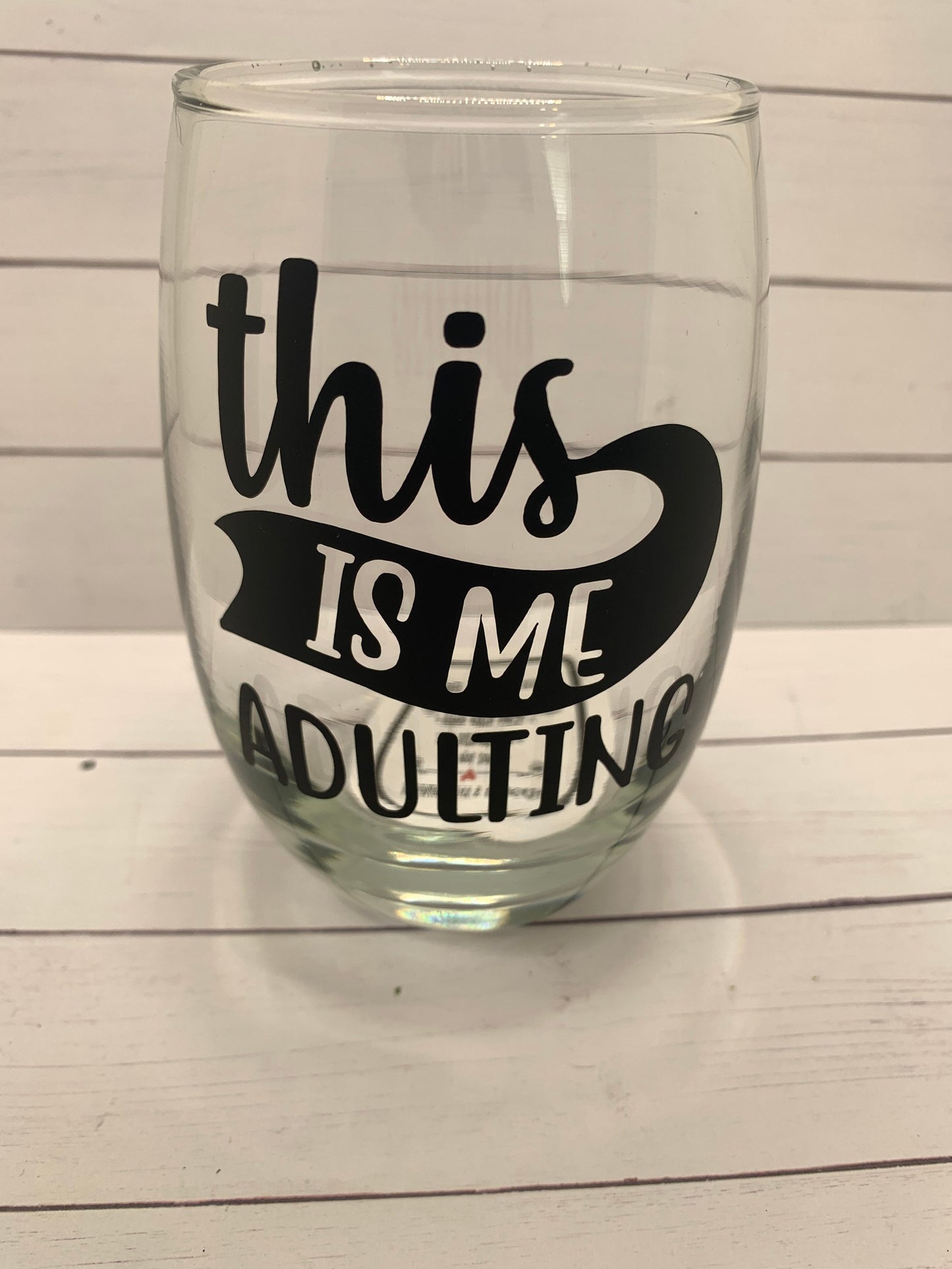 This is me adulting -wine glass for Christmas, Birthday, gift for friend, gift for mom