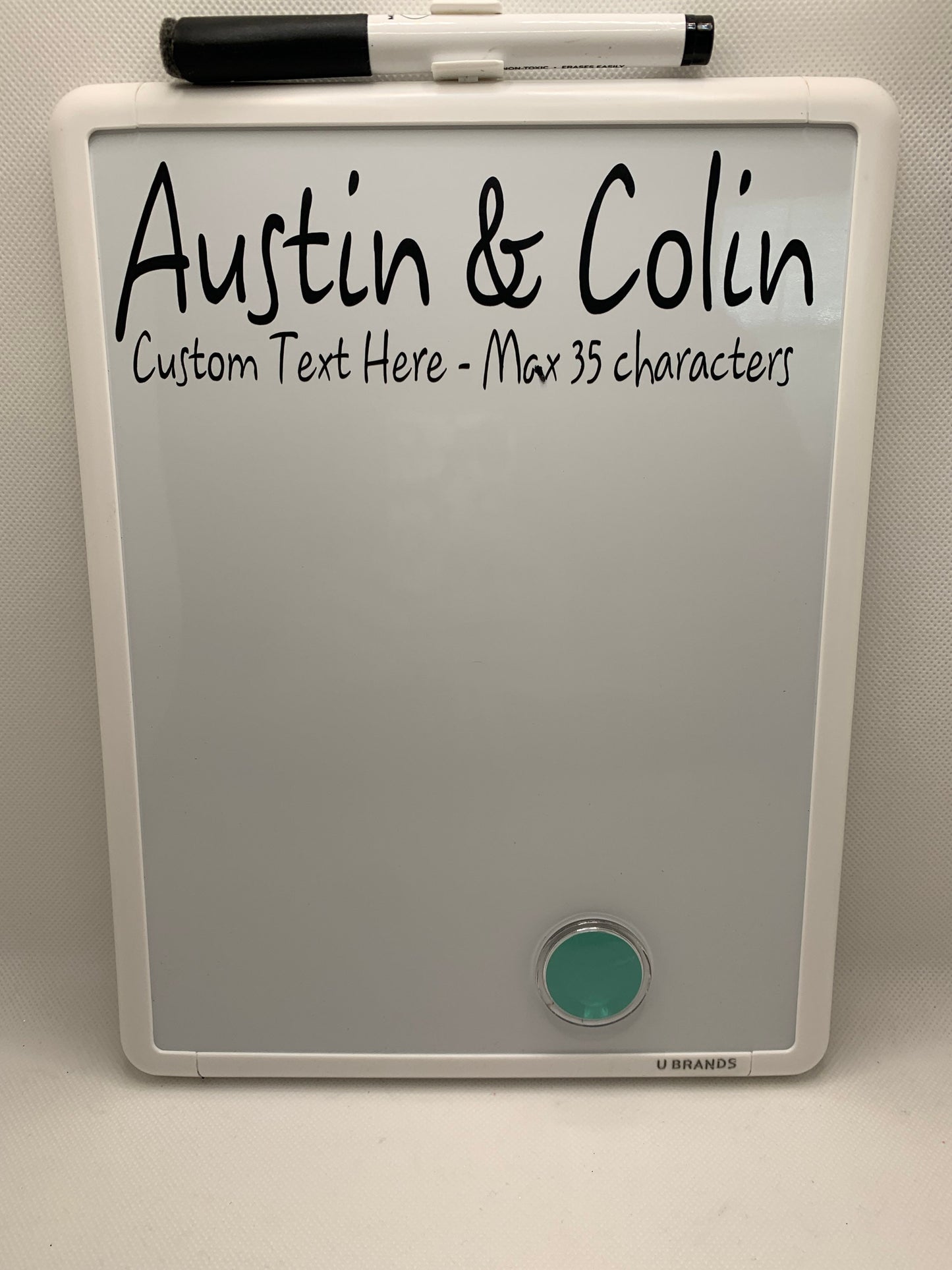 Personalized Dry erase whiteboard - perfect for college dorm/bedroom/kitchen - two styles, various font & personalized options available