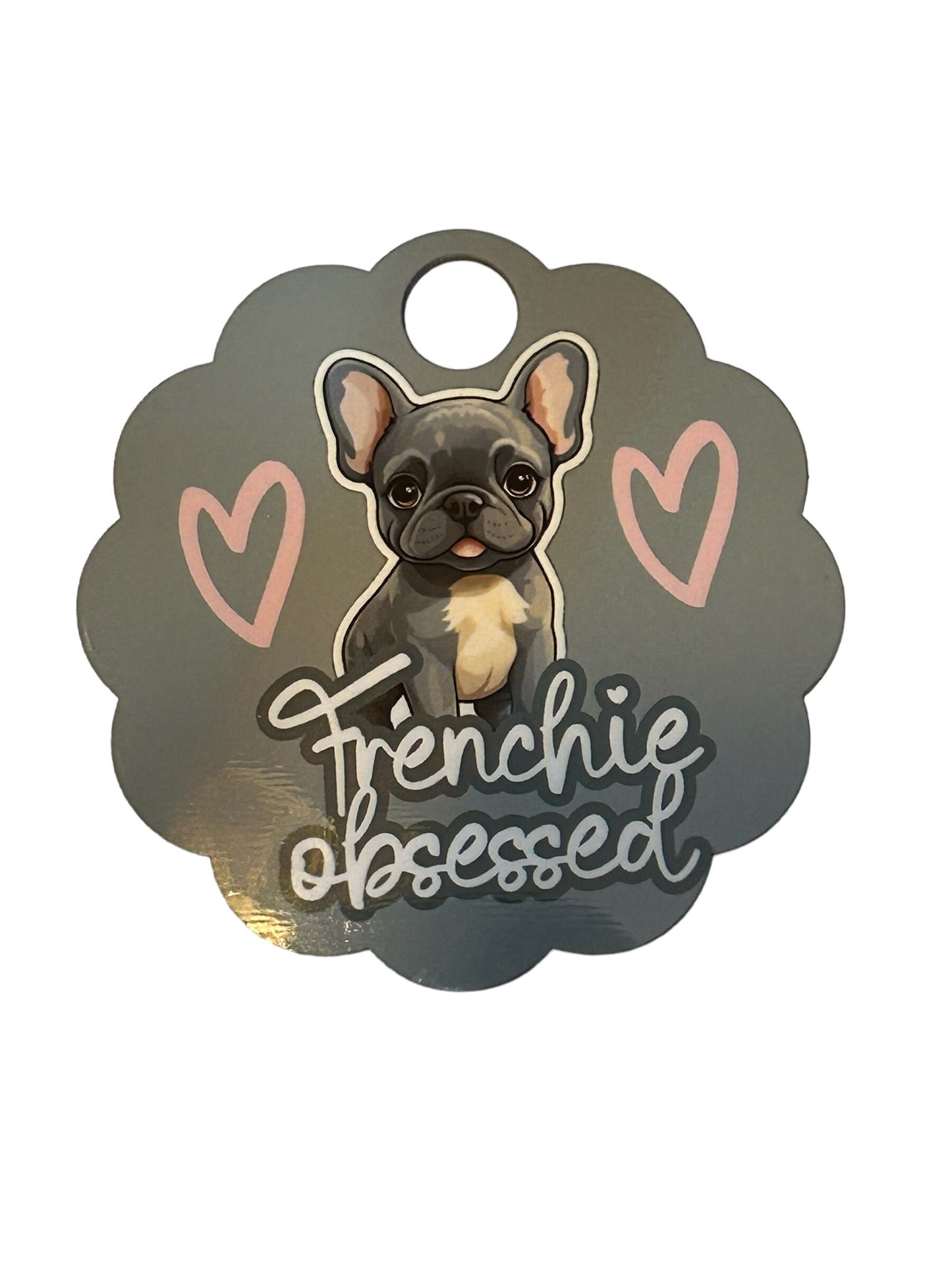 Frenchie Tumbler lid, French Bulldog, 40 oz lid topper, 3 options to choose from, frenchie mom, frenchie obsessed,