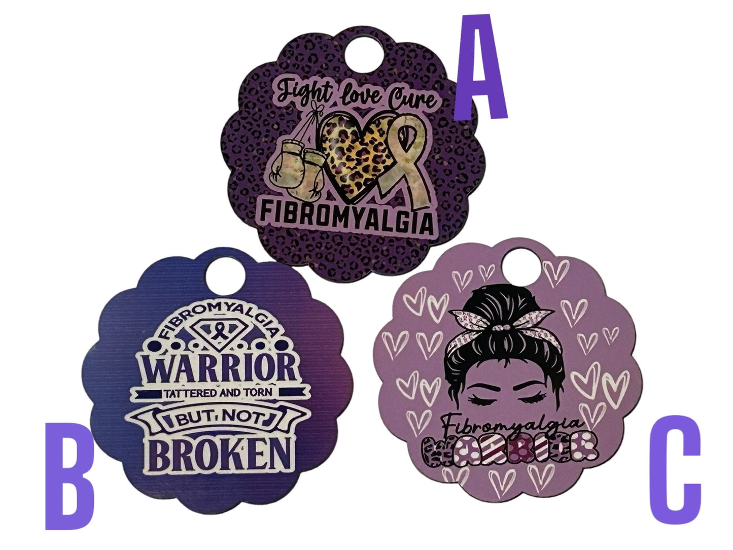 Fibromyalgia fighter, warrior, Tumbler lid, 40 oz lid topper, 3 options to choose from, Fibromyalgia awareness