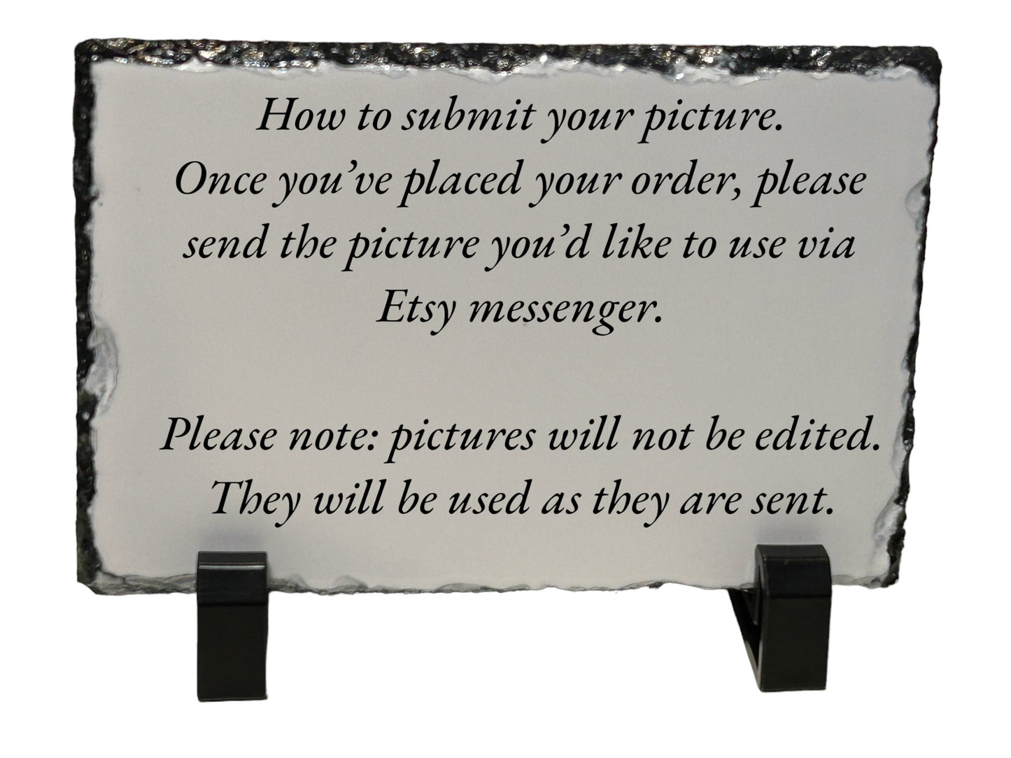 Custom Pet memorial photo slate tiles with stands, two sizes, several options, personalized, pet loss gift, dog memorial gift, pet sympathy