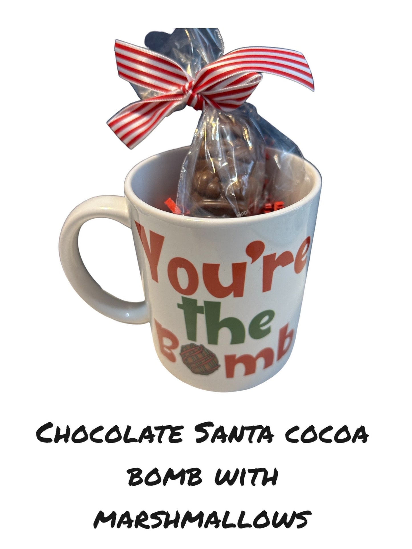 You’re the Bomb mug gift set. 3 flavor bombs to choose from. Choose from mug only or mug with cocoa bomb- Christmas gift