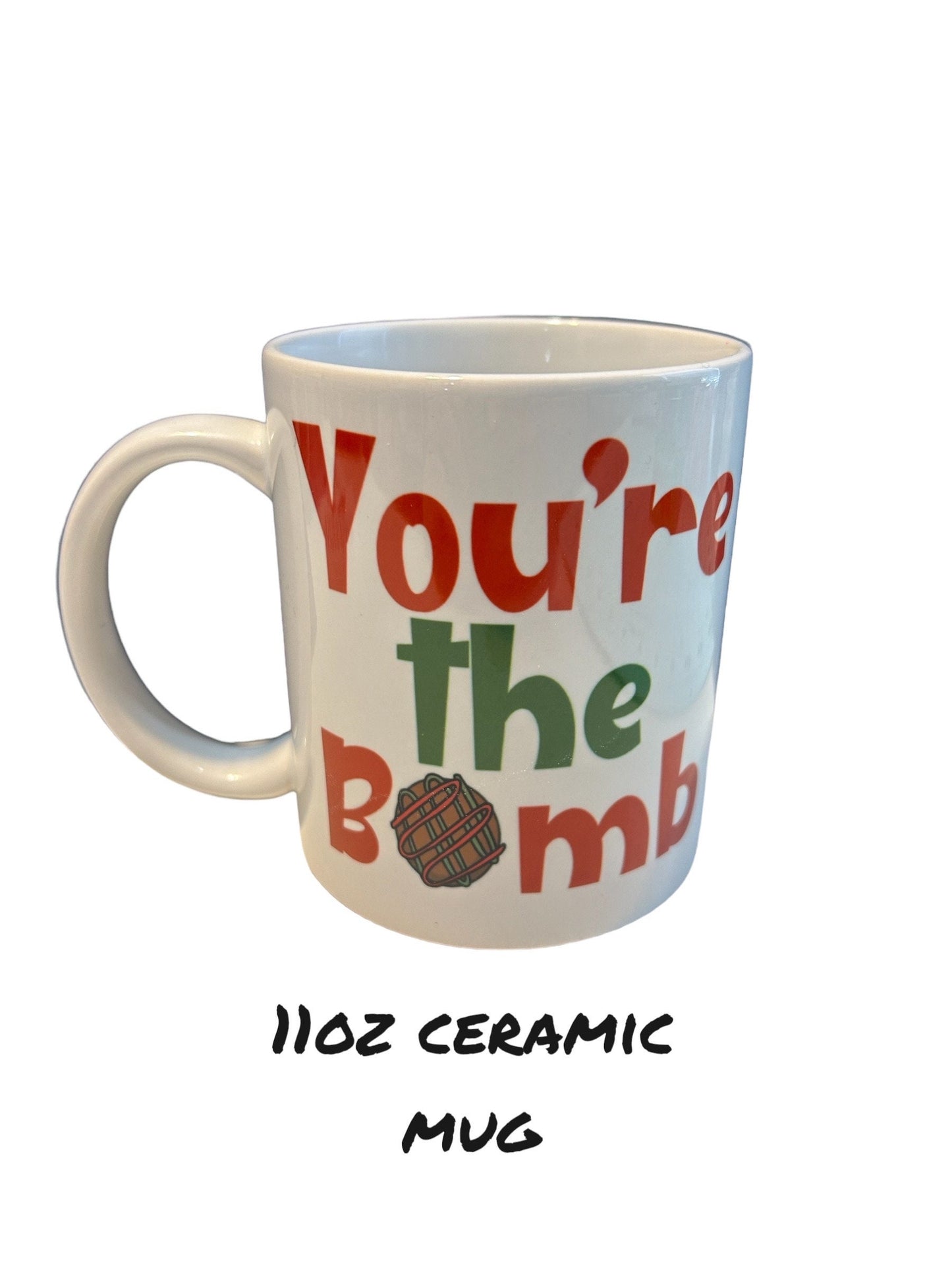 You’re the Bomb mug gift set. 3 flavor bombs to choose from. Choose from mug only or mug with cocoa bomb- Christmas gift